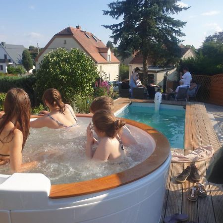 Ferienwohnung Moritzburg mit Pool Exterior foto