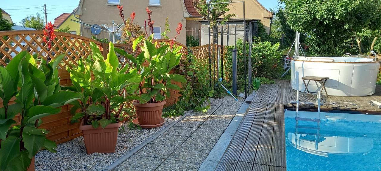Ferienwohnung Moritzburg mit Pool Exterior foto