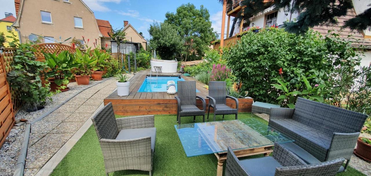 Ferienwohnung Moritzburg mit Pool Exterior foto